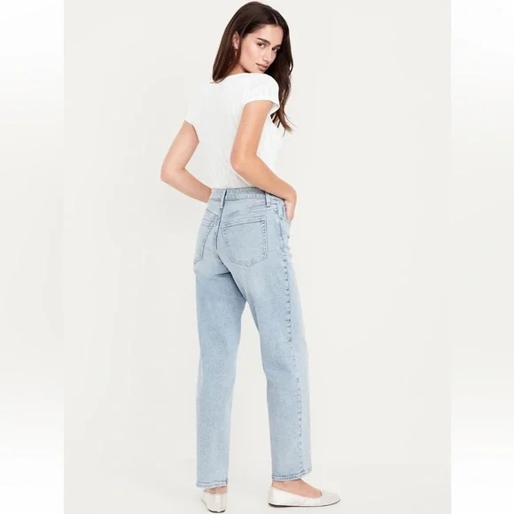 Old Navy High Rise OG Loose Jean Women’s 0 Curvy Straight Leg - Picture 1 of 10